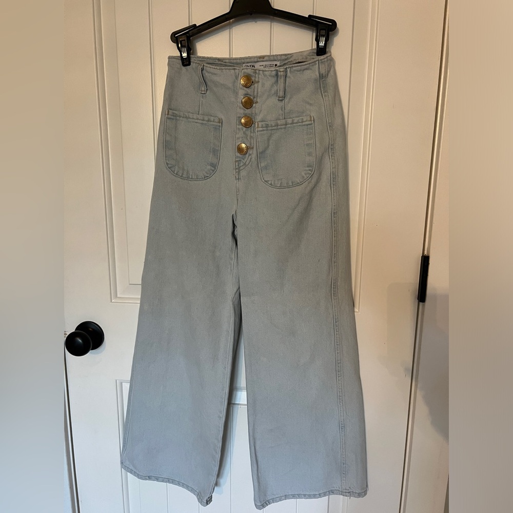 ZARA WIDE LEG JEANS